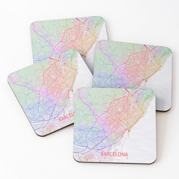 Item preview, Barcelona City Map of Spain - Colorful designed and sold by deMAP.