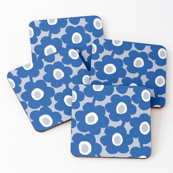 Item preview, Iconic Modern Scandinavian Blue Flowers  designed and sold by Deutschic.