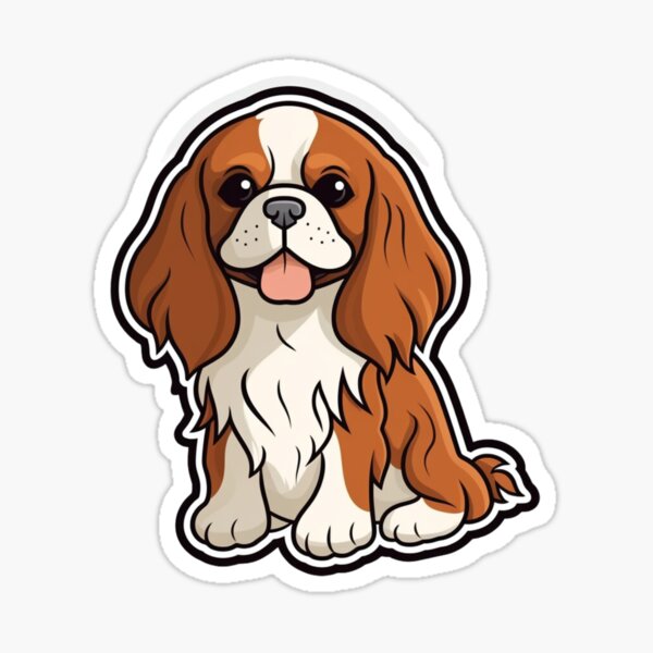 Item preview, Charming Cavalier King Charles Spaniel Sticker Perfect for Pet Enthusiasts designed and sold by myfavoritesm4.