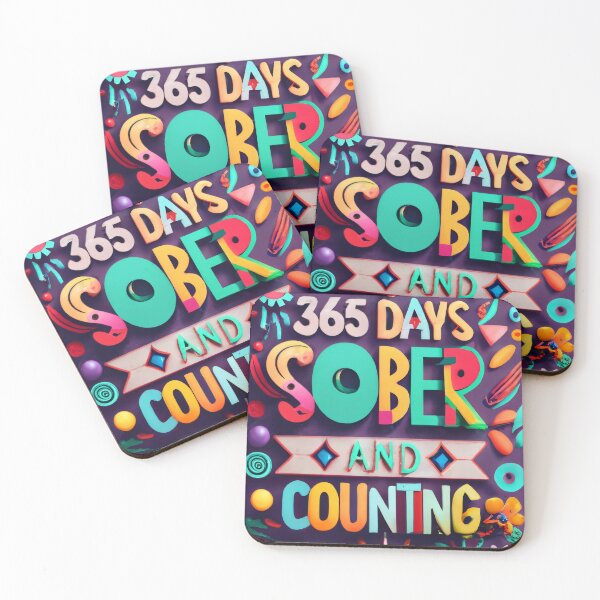 Item preview, 365 Days Sober and Counting - SoberSips designed and sold by SoberSips.