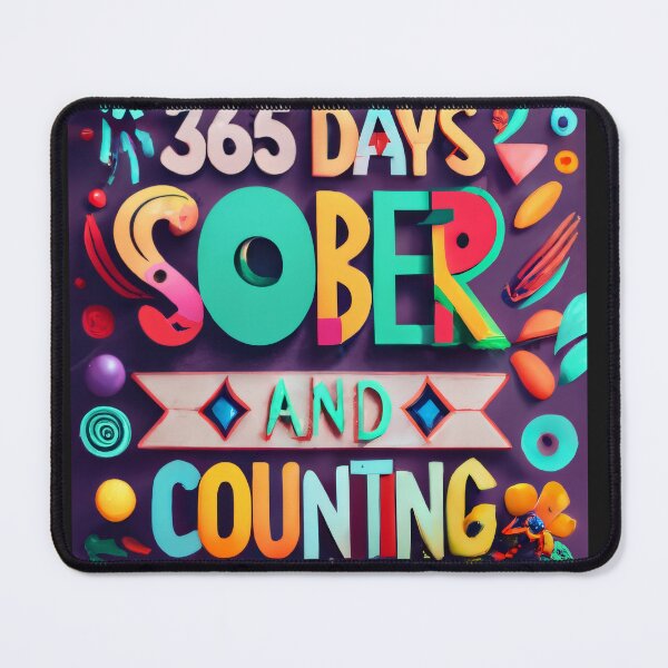 Item preview, 365 Days Sober and Counting - SoberSips designed and sold by SoberSips.