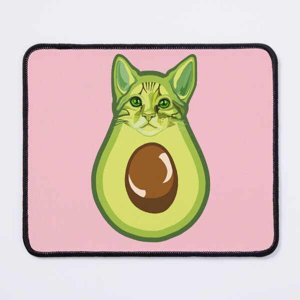 Item preview, Green Kawaii Avocado Kitty Cat designed and sold by Deborah Camp.