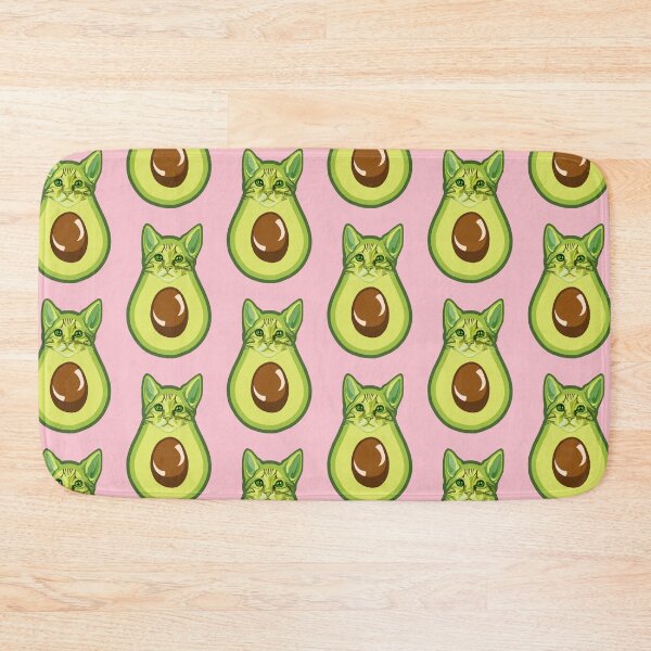 Item preview, Green Kawaii Avocado Kitty Cat designed and sold by Deborah Camp.