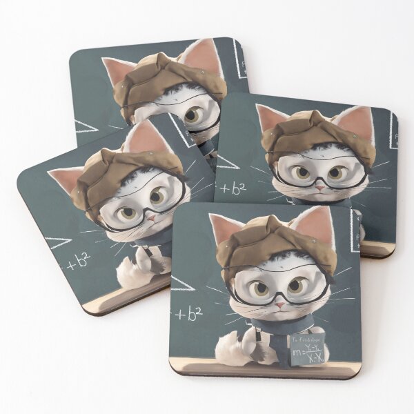Item preview, Teacher Cat - Math makes me smile designed and sold by shakespeare1212.