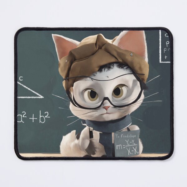 Item preview, Teacher Cat - Math makes me smile designed and sold by shakespeare1212.