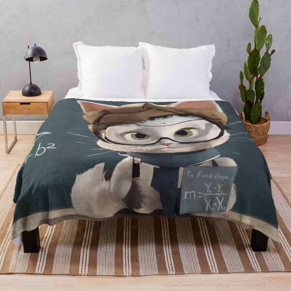 Item preview, Teacher Cat - Math makes me smile designed and sold by shakespeare1212.