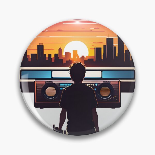 Item preview, Retro Sunset Cityscape designed and sold by pattern-atelier.