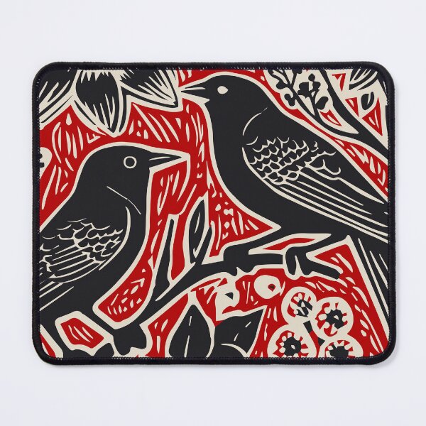 Item preview, Lino Cut Birds designed and sold by Texterns.
