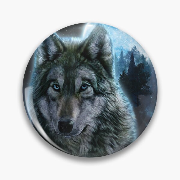 Artikelvorschau, Jagdrevier des Grauen Wolfes, Eismond, Wald, Galaxie entworfen und verkauft von JohnJClarka.