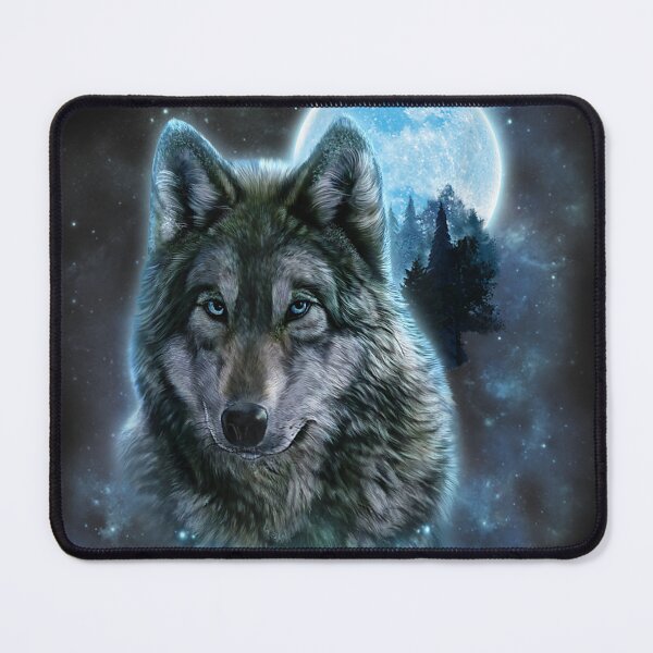 Item preview, Grey Wolf Hunting Ground, Icy Moon, Forest, Galaxy designed and sold by JohnJClarka.