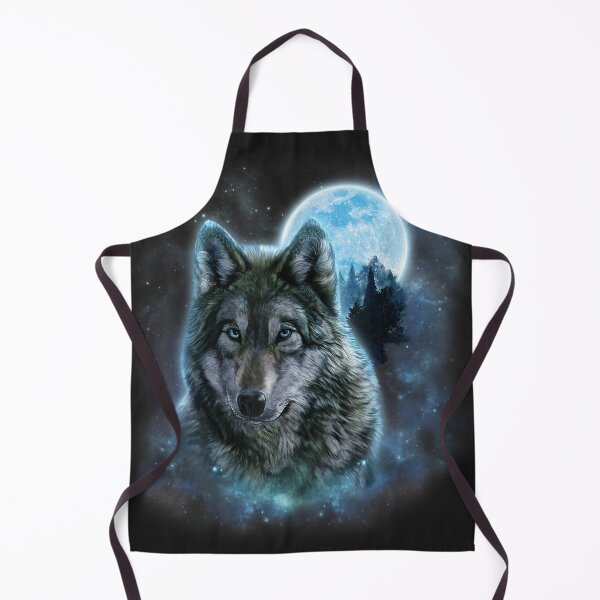Item preview, Grey Wolf Hunting Ground, Icy Moon, Forest, Galaxy  designed and sold by JohnJClarka.
