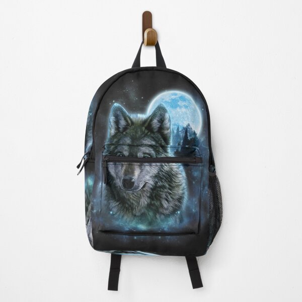 Item preview, Grey Wolf Hunting Ground, Icy Moon, Forest, Galaxy designed and sold by JohnJClarka.
