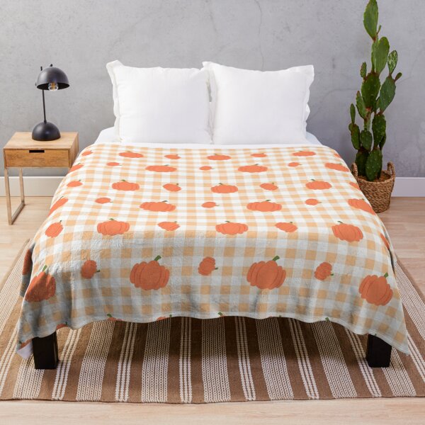 Item preview, Orange Gingham Pattern Cute Pumpkins Aesthetic designed and sold by faithinkindness.