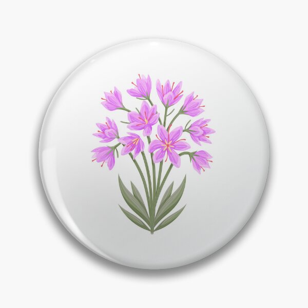 Item preview, Lilac Saffron Watercolor Floral Bouquet designed and sold by ArtCornerStudio.