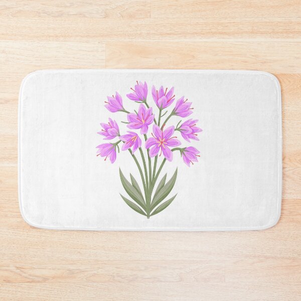 Item preview, Lilac Saffron Watercolor Floral Bouquet designed and sold by ArtCornerStudio.