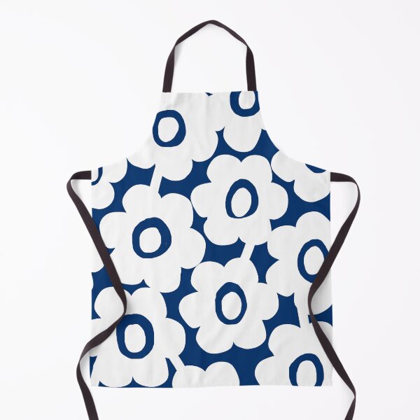 Item preview, Iconic Modern Finnish Flowers in White and Blue designed and sold by Deutschic.