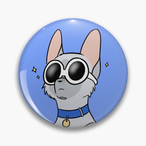 Item preview, Cat Georgenotfound with goggles pin designed and sold by Ashley-Arts.