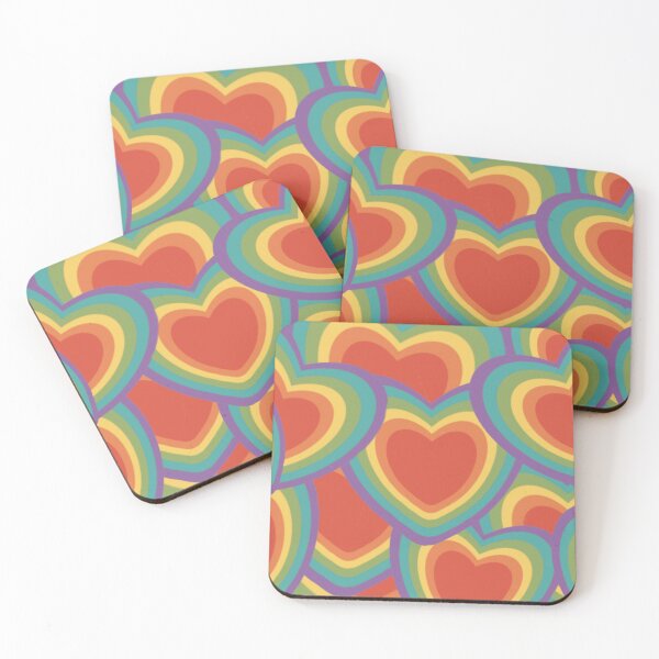 Artikelvorschau, Rainbow Hearts – Stolzdesign, Liebe, Queer, LGBTQ+ entworfen und verkauft von Haley Scott.