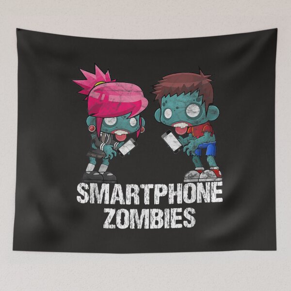 Artikelvorschau, Lustiger Smartphone-Zombies-Cartoon entworfen und verkauft von JohnJClarka.