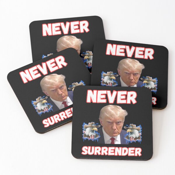 Item preview, Trump Never Surrender designed and sold by WoodburyLake.