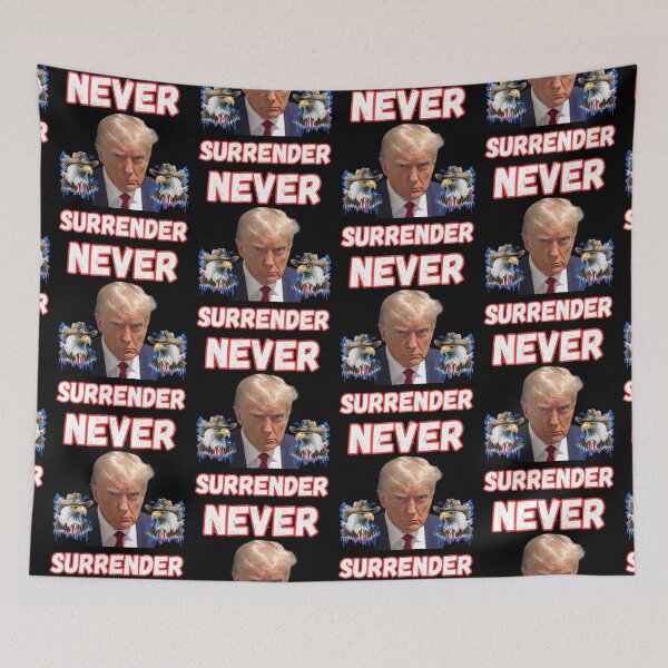 Item preview, Trump Never Surrender designed and sold by WoodburyLake.