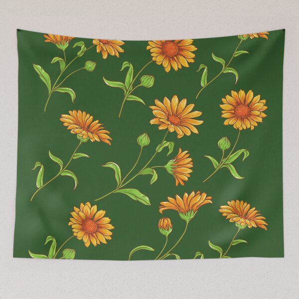Item preview, Calendula Flower Pattern designed and sold by soulfulprintss8.