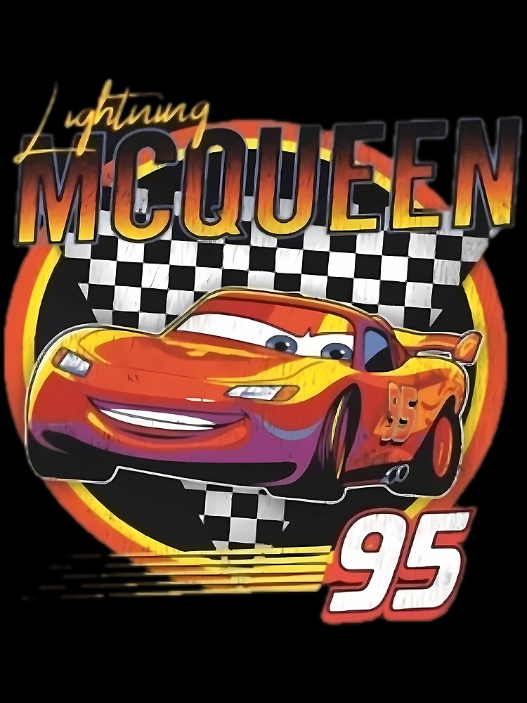 Custom Number And Name Lightning Mcqueen 95 Yellow Red Black