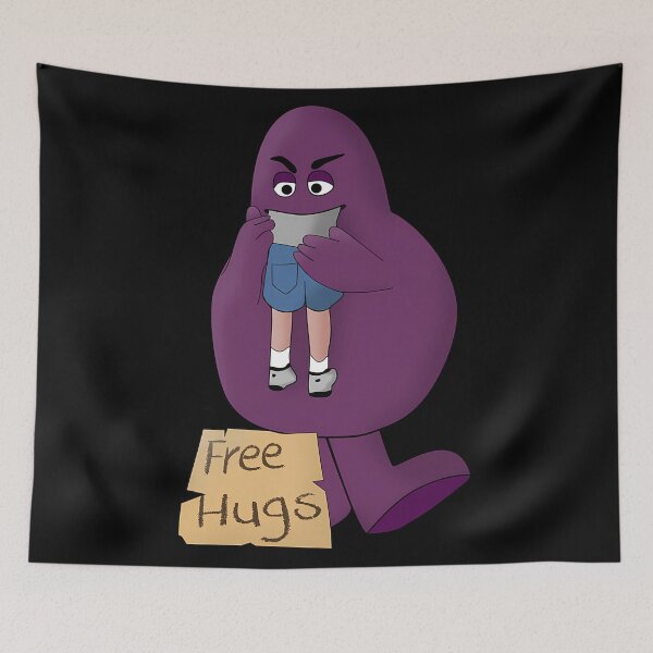 Item preview, Hungry for Free Hugs from Grimace! designed and sold by JudgmentDesign.