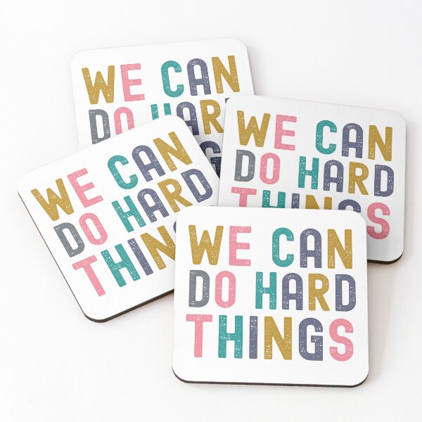 Item preview, Teacher Quote Poster Elementary Teacher Appreciation New Teacher Gift We Can Do Hard Things designed and sold by ShoniwDesigns.