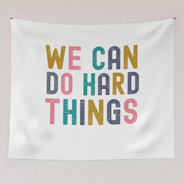Item preview, Teacher Quote Poster Elementary Teacher Appreciation New Teacher Gift We Can Do Hard Things designed and sold by ShoniwDesigns.