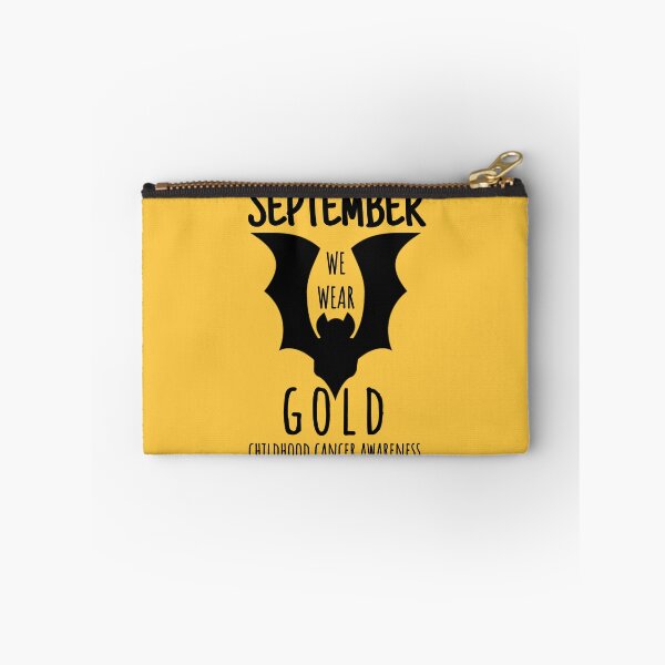 Item preview, In September We Wear Gold Childhood Cancer Awareness, Gold Bat designed and sold by Thevulcano.