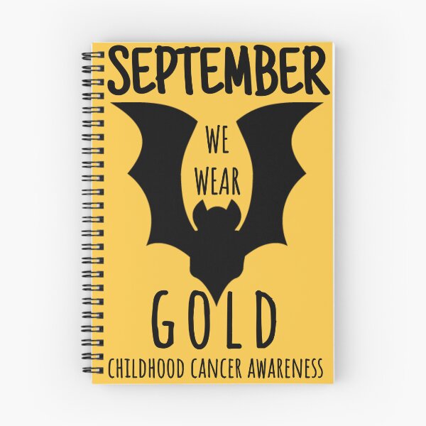 Item preview, In September We Wear Gold Childhood Cancer Awareness, Gold Bat designed and sold by Thevulcano.