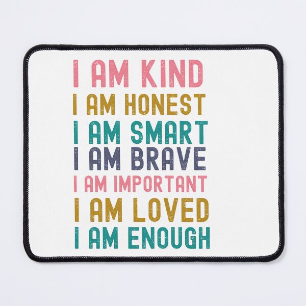 Item preview, I Am Kind Positive Affirmations Elementary Teacher Mom Rainbow Kids Room Decor Nursery Decor designed and sold by ShoniwDesigns.