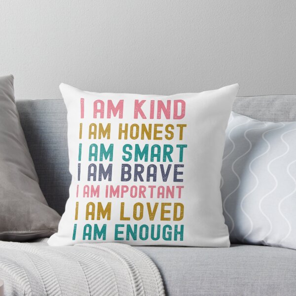 Item preview, I Am Kind Positive Affirmations Elementary Teacher Mom Rainbow Kids Room Decor Nursery Decor designed and sold by ShoniwDesigns.