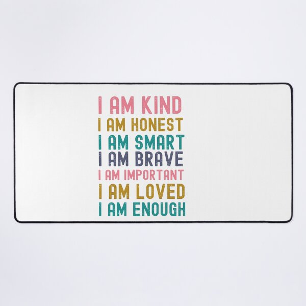 Item preview, I Am Kind Positive Affirmations Elementary Teacher Mom Rainbow Kids Room Decor Nursery Decor designed and sold by ShoniwDesigns.