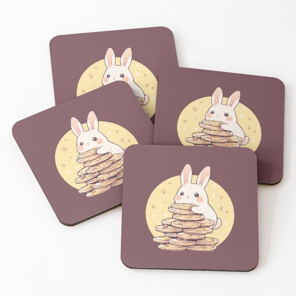 Item preview, Cute rabbit on a pile of cookies designed and sold by etherElric.