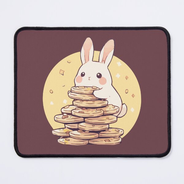 Item preview, Cute rabbit on a pile of cookies designed and sold by etherElric.