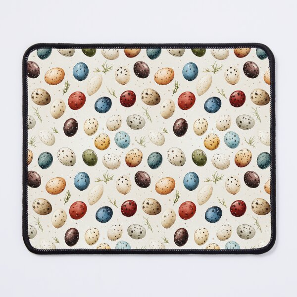 Item preview, Culinary Elegance: Seamless Watercolor of Quail Eggs and Rosemary - Calm and Natural designed and sold by anyBooks-Studio.