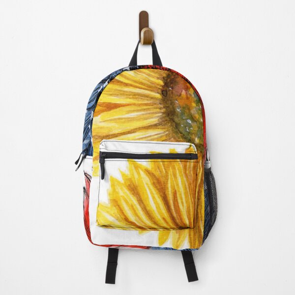 Item preview, Sunflower American flag graphic design print designed and sold by dcrc.