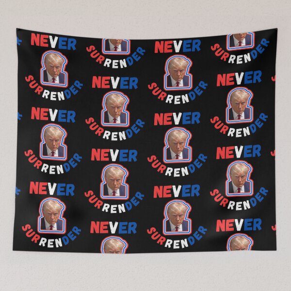 Item preview, Trump Never Surrender designed and sold by WoodburyLake.