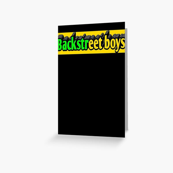 Everybody by Backstreet Boys Vintage Song Lyrics on Parchment Greeting Card