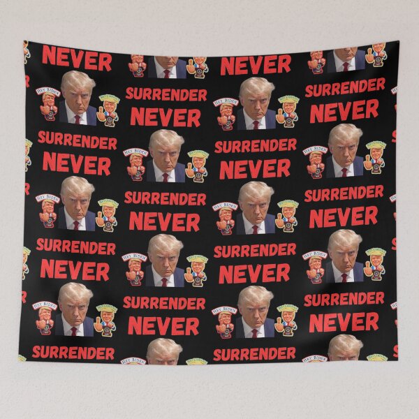Item preview, Trump Never Surrender designed and sold by WoodburyLake.