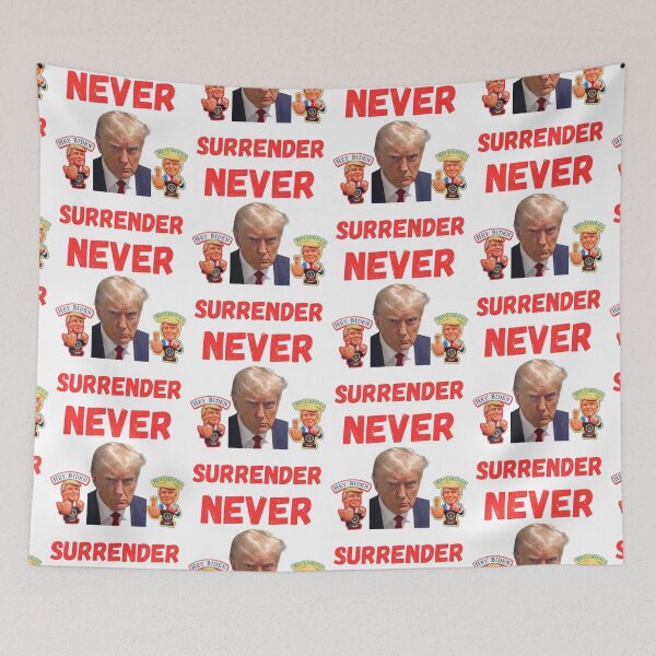 Item preview, Trump Never Surrender designed and sold by WoodburyLake.