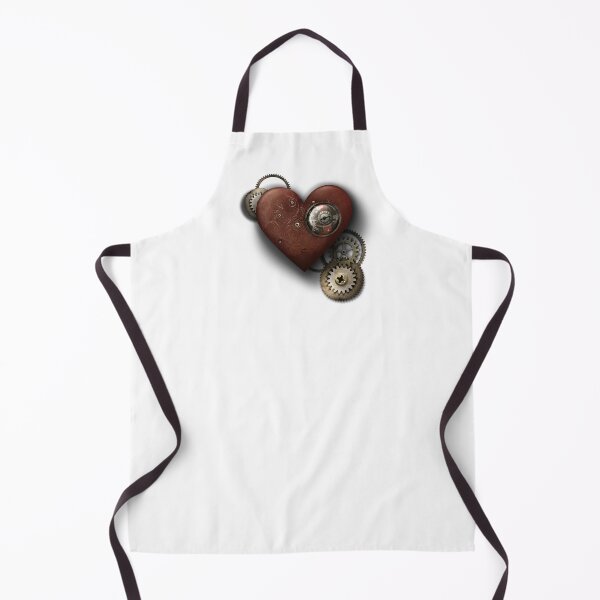 Item preview, red steampunk heart  designed and sold by Melli M Designs.