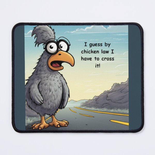 Item preview, chicken crossing the road designed and sold by DanieWoods.