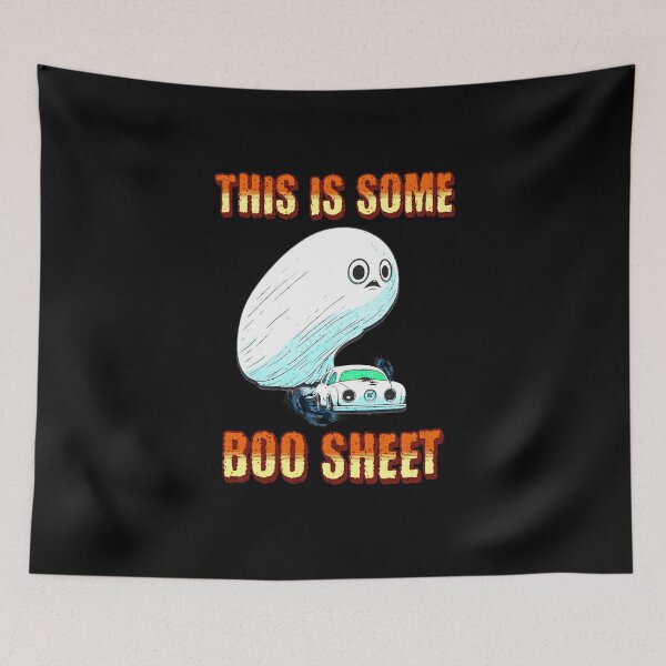 Item preview, This Is Some Boo Sheet Funny Halloween Boo Ghost Car Racing Burnout  designed and sold by CarantinedChaos.
