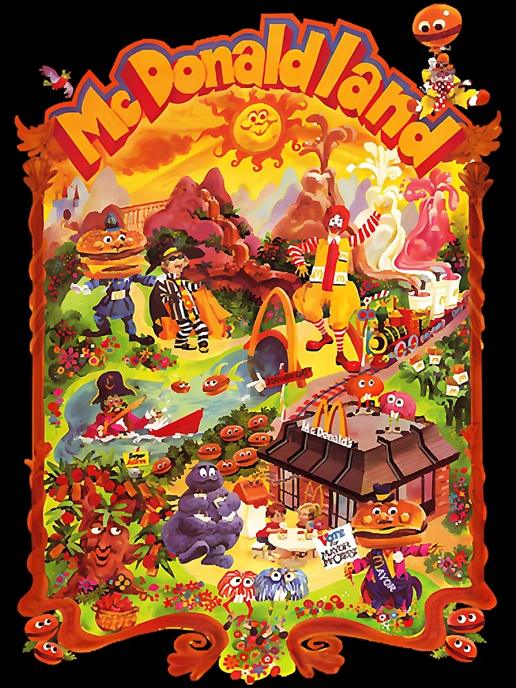 McDonaldland Vintage Cast Map