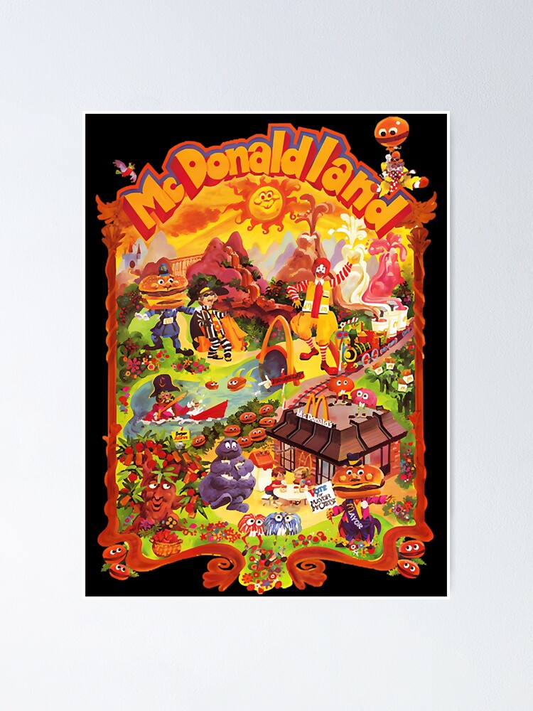 McDonaldland Vintage Cast Map