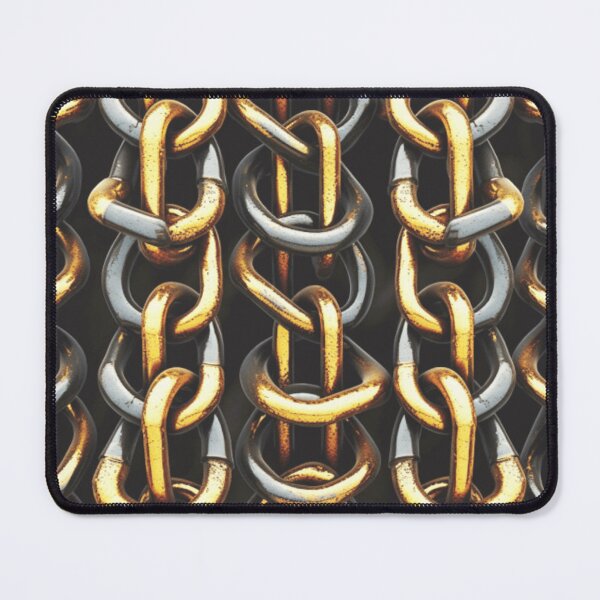 Item preview, silver and gold interlocking chains designed and sold by DanieWoods.