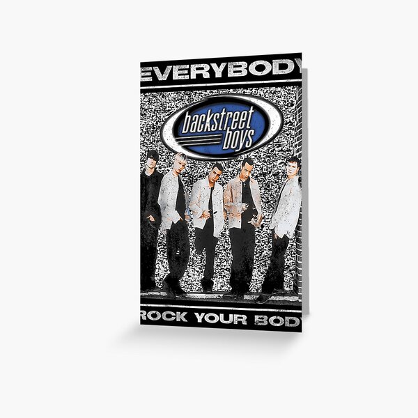 Everybody by Backstreet Boys Vintage Song Lyrics on Parchment Greeting Card